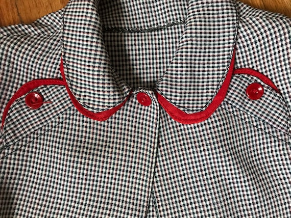 1940s Girls 2-Piece Jacket and Pleated Skirt Pinaf