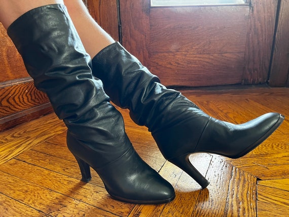 1980s Joyce of California Leather Boots | size 7.… - image 1