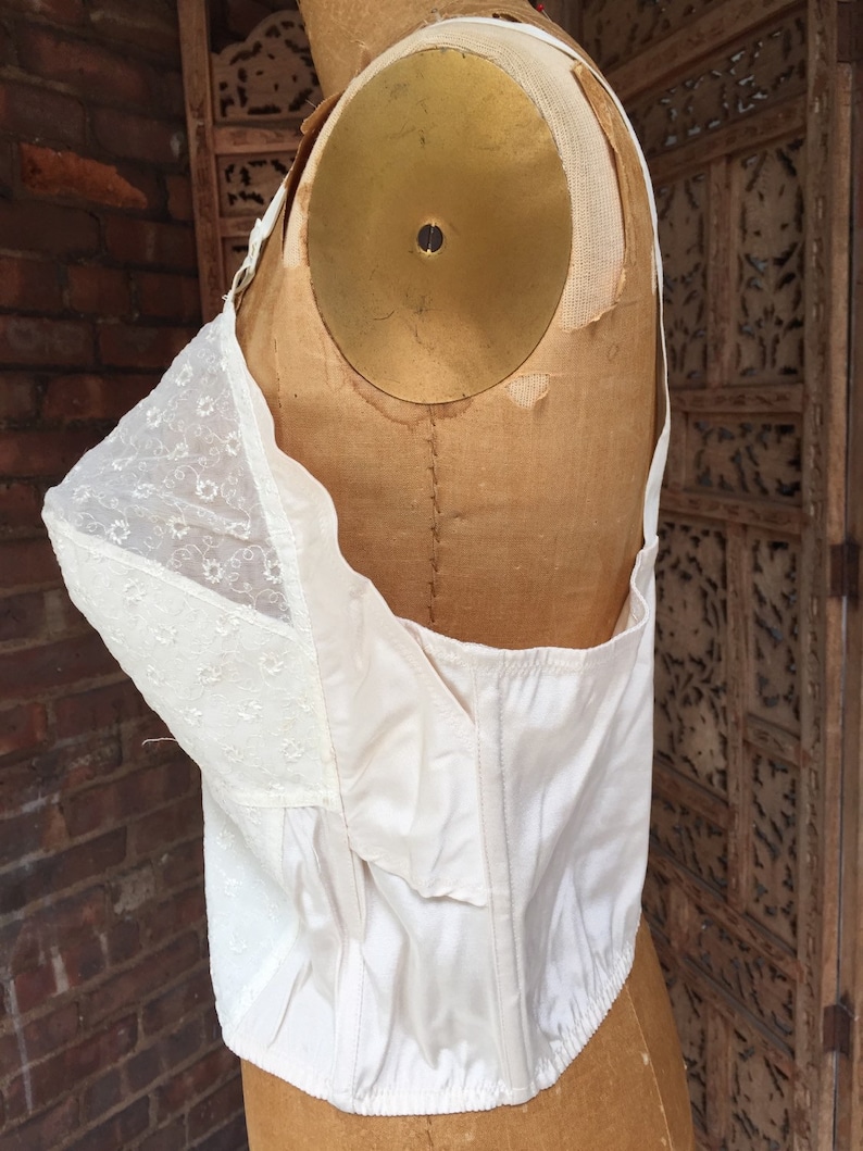 1950s Barbara Lee Bustier Vintage White BraCorset an AMC Fashion Plus Size
