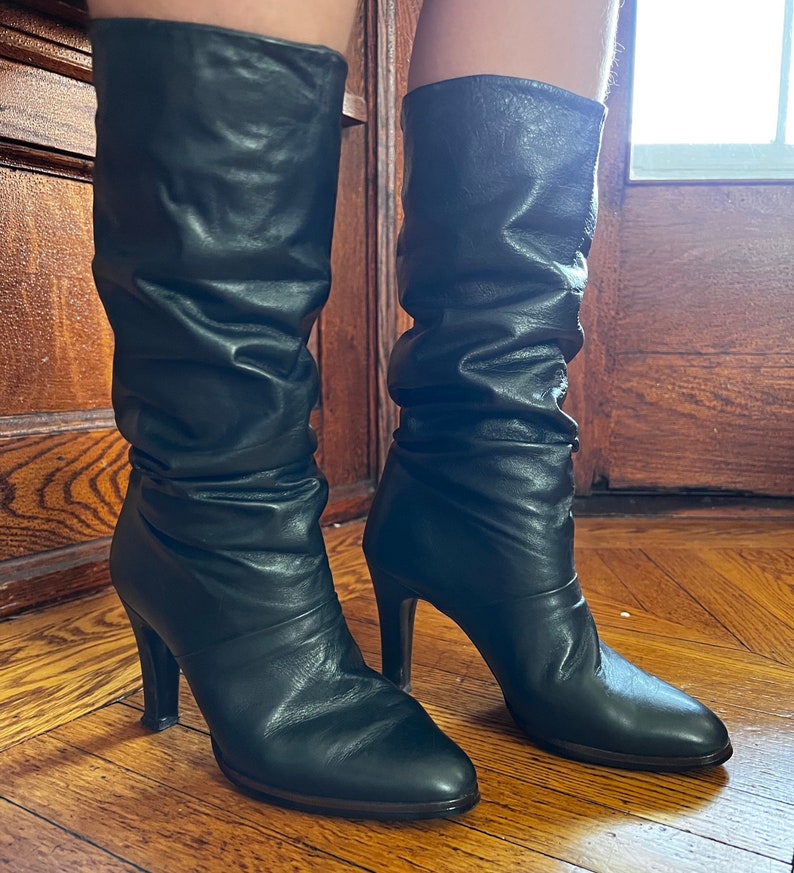 1980s Joyce of California Leather Boots size 7.5W image 2