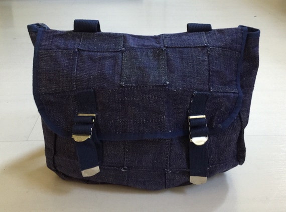 1980s Denim Patchwork Backpack Vintage Deadstock