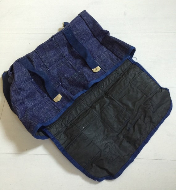 1980s Denim Patchwork Backpack Vintage Deadstock - image 4