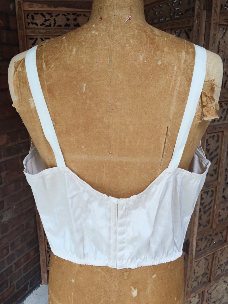 1950s Barbara Lee Bustier Vintage White BraCorset an AMC Fashion Plus Size