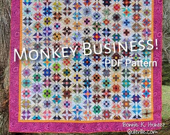 Monkey Business PDF Quilt Pattern