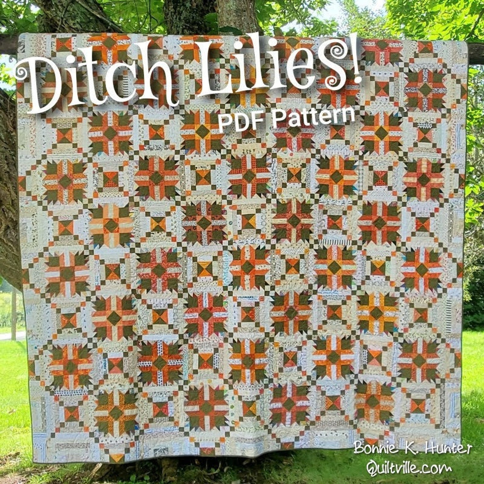 Ditch Lilies PDF Quilt Pattern Etsy