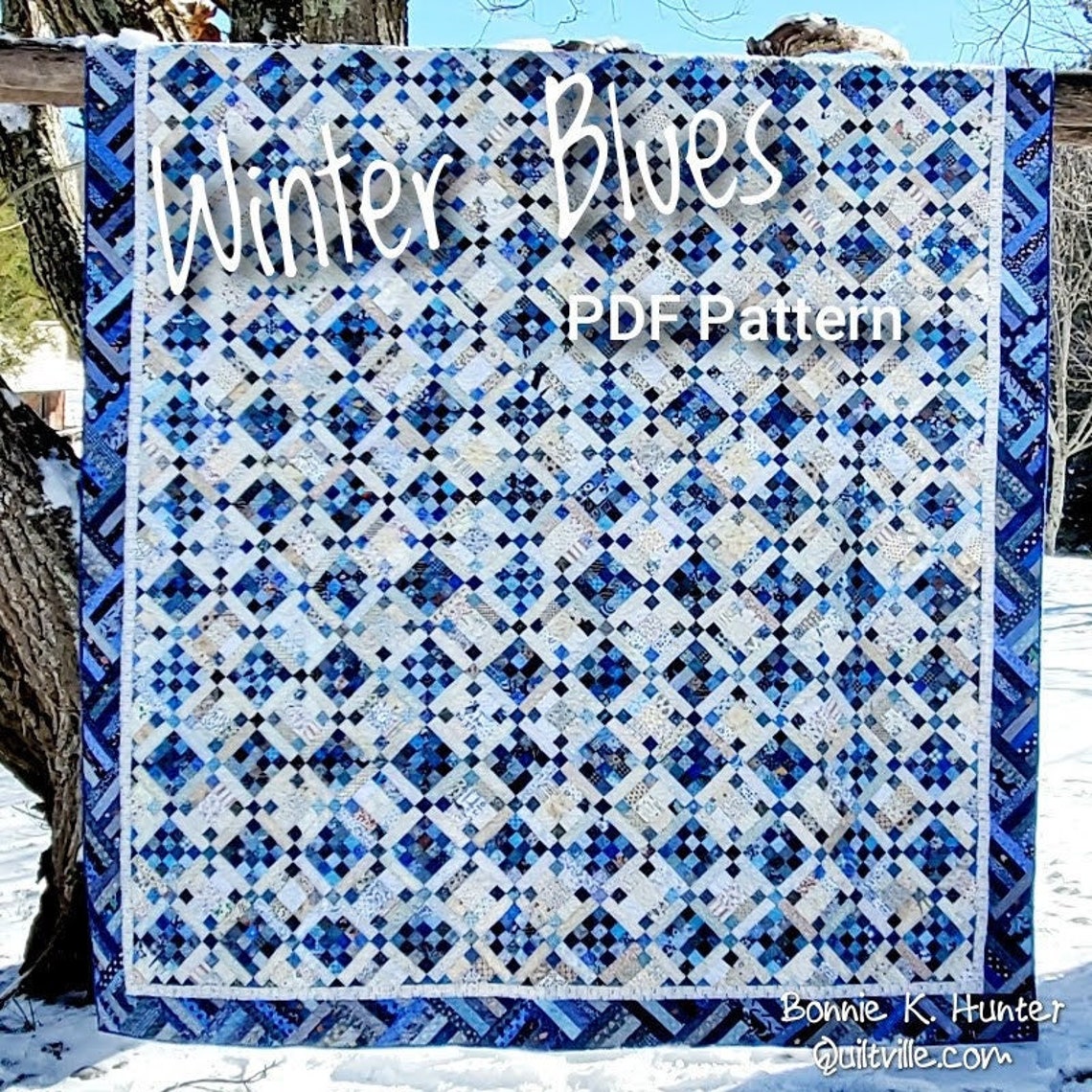 Winter Blues PDF Quilt Pattern Etsy