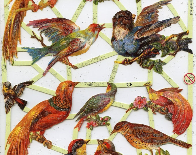 Bird SCRAP RELIEFS Paper Birds Birds Scrap Reliefs Bird Die Etsy