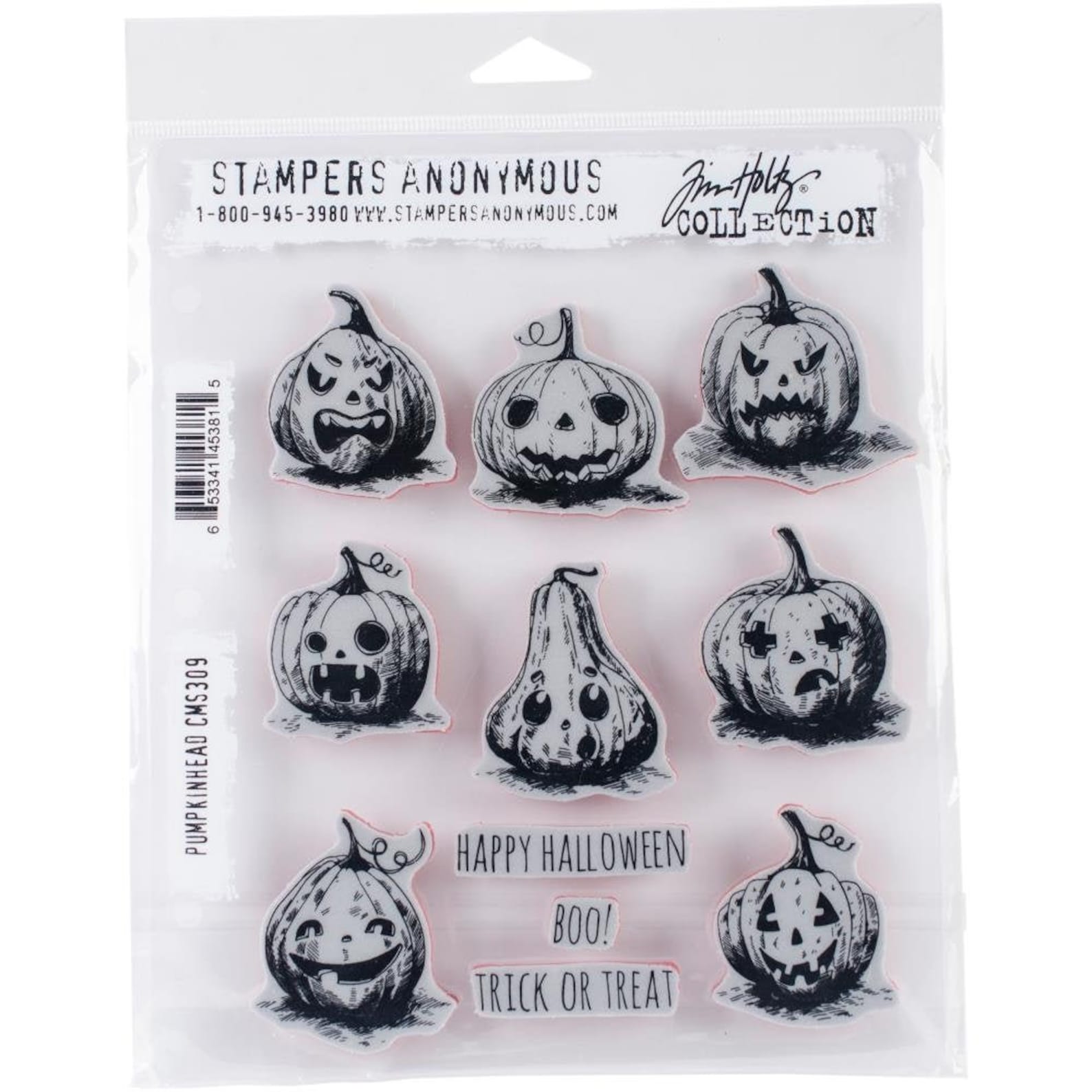 Halloween STAMPS Halloween Pumpkin Stamps Tim Holtz Stamps Etsy