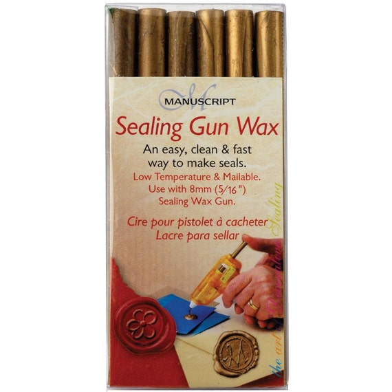 Gold SEALING WAX Sealing Gun Wax Heat Gun Sealing Wax Gold Etsy