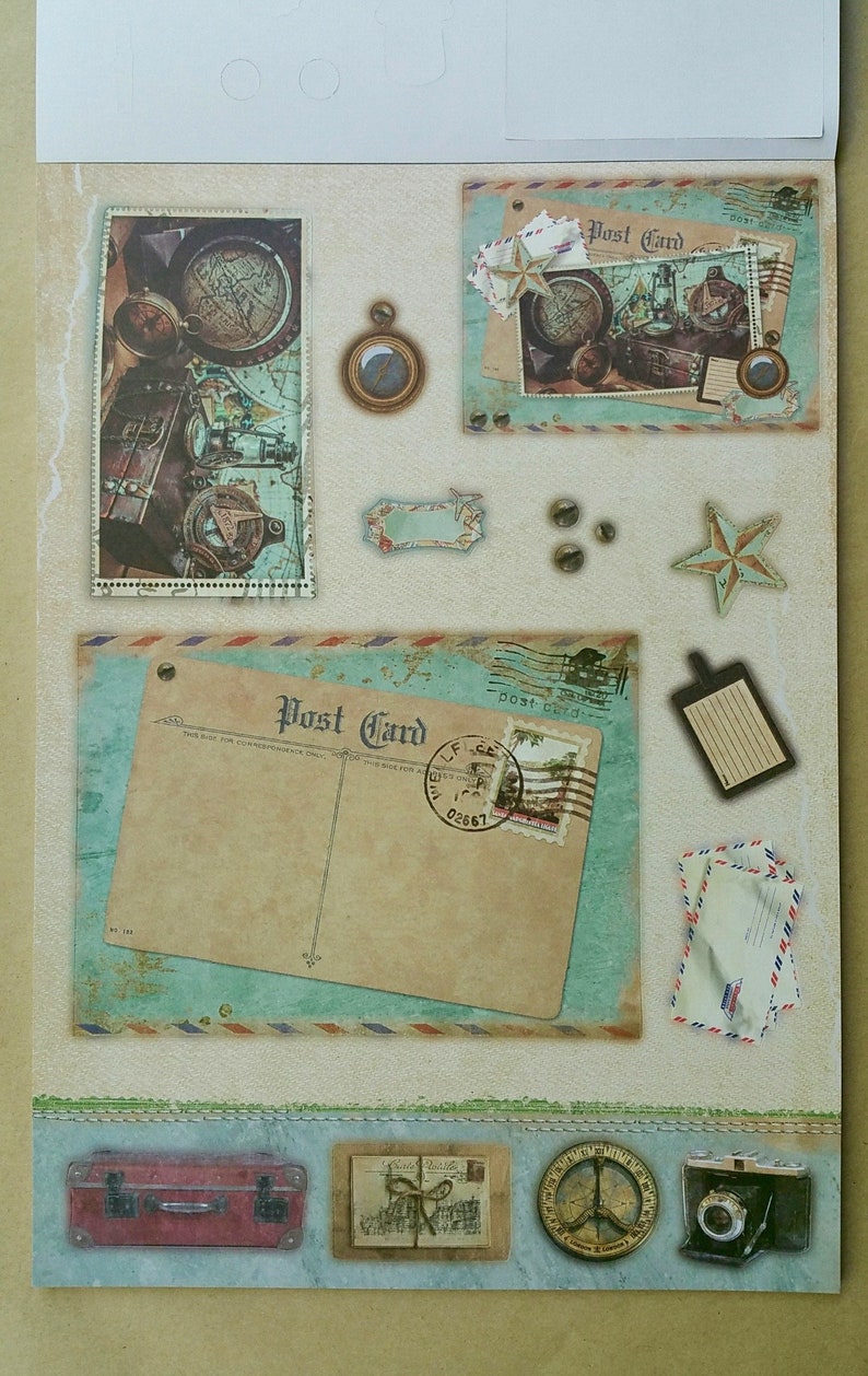 VINTAGE DIE CUTS Vintage Photo Die Cuts Card Making Kit Etsy