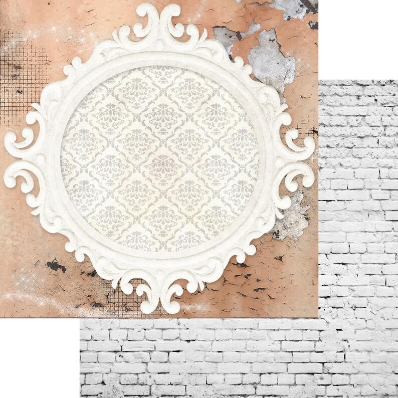 Frames CARD STOCK Frames Walls Cardstock Brick Walls Frames Etsy