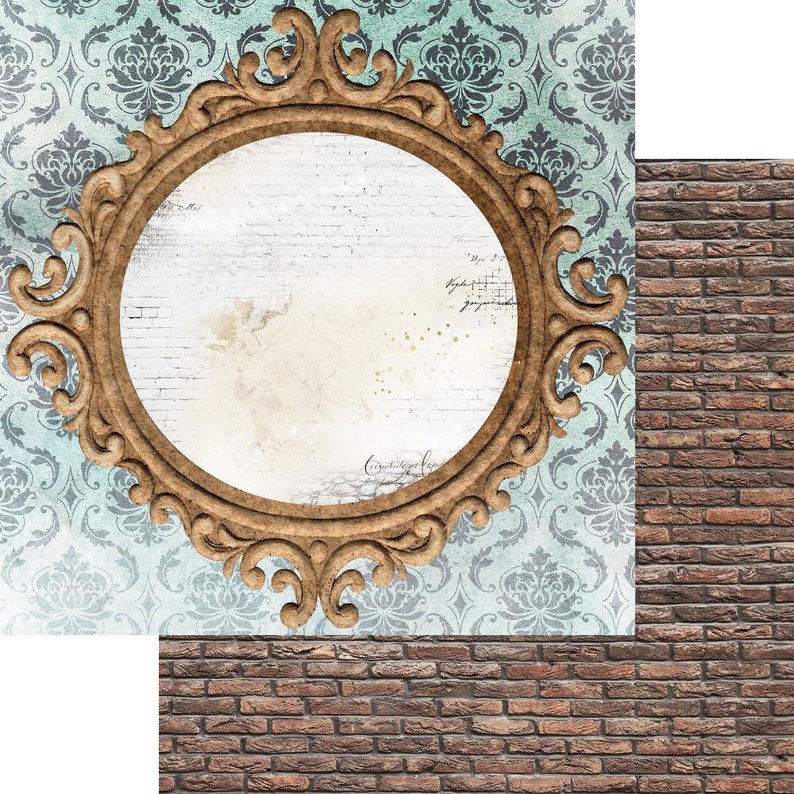 Frames CARD STOCK Frames Walls Cardstock Brick Walls Frames Etsy