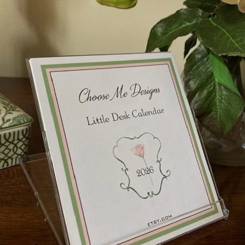 Small Desk Calendar 2026 Etsy