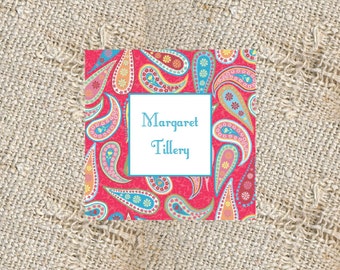 Personalized Gift Tags, Set of 25, Flat Print Cards