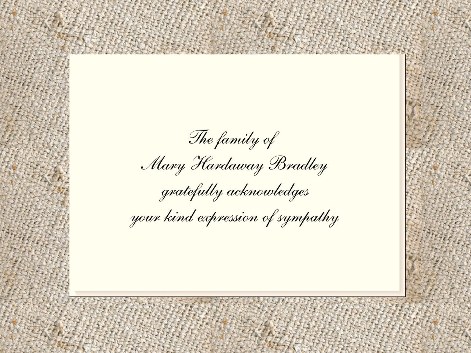 Sympathy Acknowledgements 25 foldover notes & envelopes Etsy