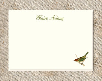 Bird Lover's Stationery - 25 Note cards & envelopes; Personalized Bird Notes; Personalized Stationery;  Bird Stationery and Envelopes