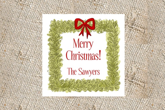 Holiday Gift Cards - Set of 25, Christmas Enclosure Cards, Christmas Gift Tags, Holiday Enclosure Cards, Personalized Gift Tags
