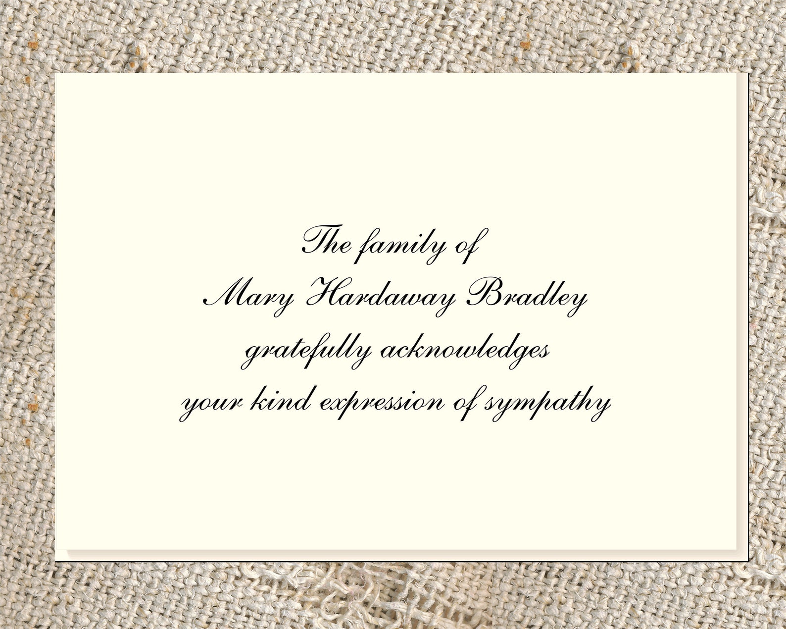 Sympathy Acknowledgements 25 Foldover Notes & Envelopes