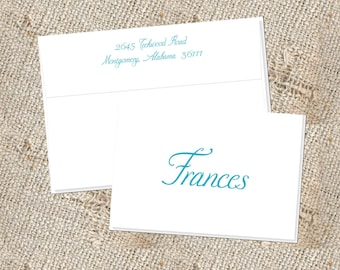 Fun Script Stationery - 25 notes & envelopes