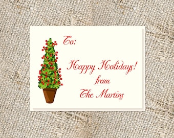 Holiday Gift Cards - Set of 25, Christmas Enclosure Cards, Personalized Gift Tags, Gift Tags for the Holidays, Christmas Gift Cards