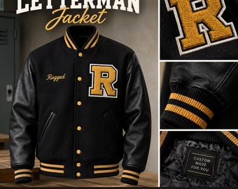 Individuell bestickte Chenille-Collegejacke, personalisierter College-Stil