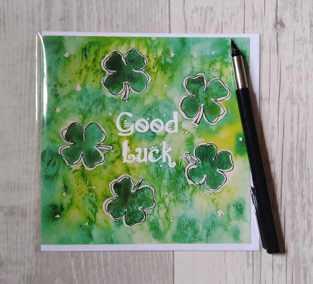 Real 5 Leaf Clover Bookmark Card - Genuine Good Luck Charm Gift From Korea