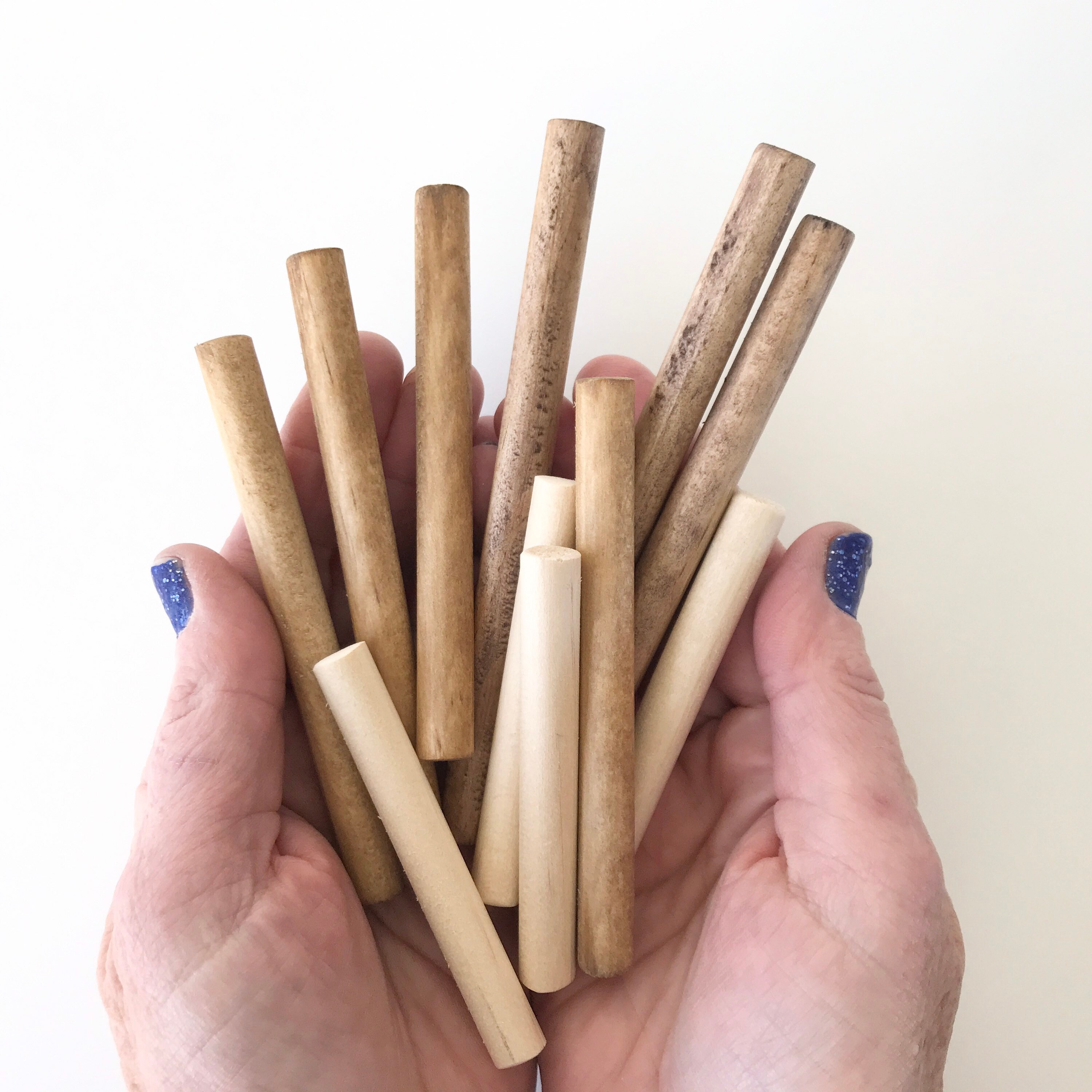 Mini dowel rods set of four | dowel | macrame dowel | wooden dowel | …