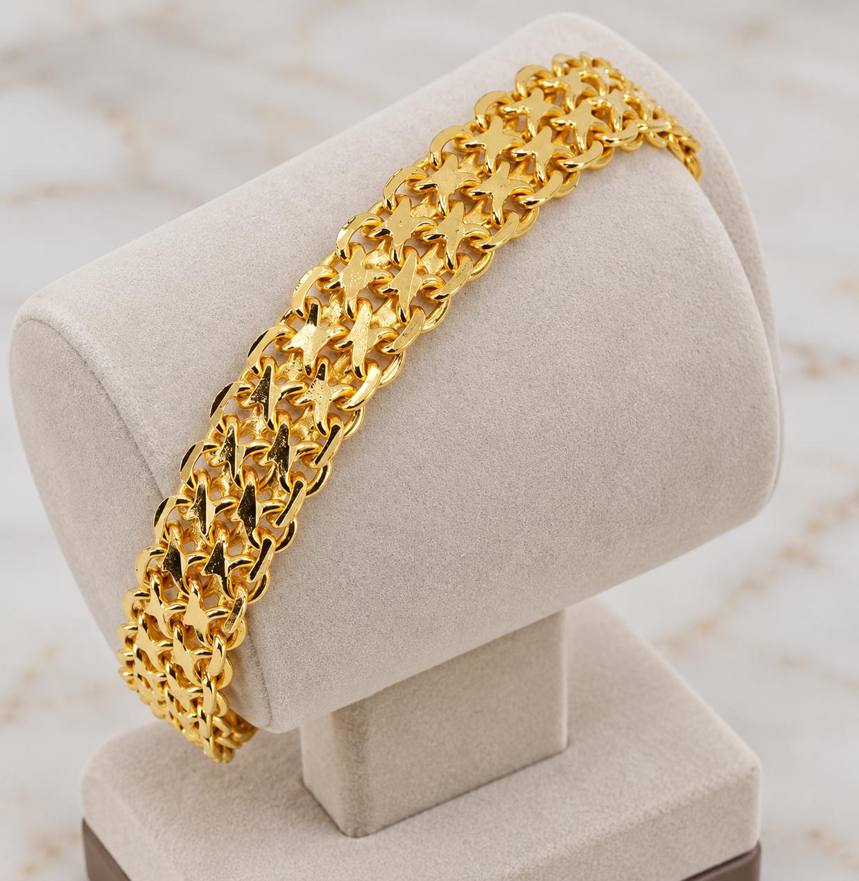 22k 916 gold bracelet - Etsy 日本