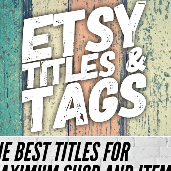 Etsy Titles and Tags Rewrite, Etsy SEO Help, Title Writing, Tag Writer, Tag Help, Etsy Shop Help