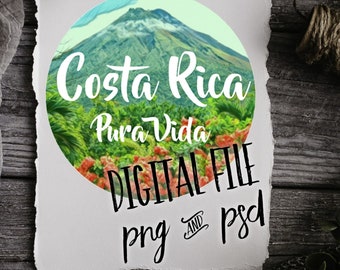 Costa Rica Pura Vida Digital Download