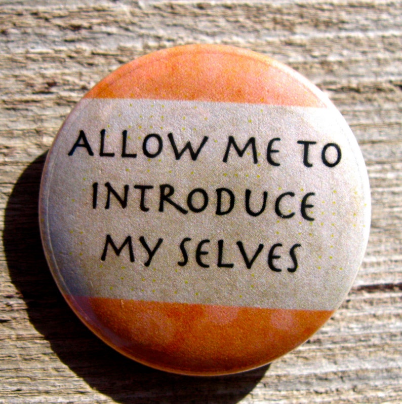 Multiple Personality Pinback Button Funny Pins Humor Etsy