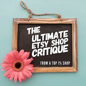 Etsy Shop Critique & Analysis: Increase Etsy Sales, Boost Etsy Income, New Shop Guide, SEO Help, Etsy SEO Analysis, How to Sell On Etsy