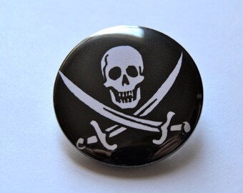 Pirate Flag Pinback Button