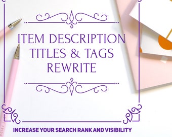 Etsy Shop Listing Writing Help: Write Etsy Listings that Get Discovered and Convert