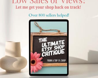 Etsy Shop Critique & SEO Review, Etsy Sellers Guide, Etsy Makeover, Etsy Store Analysis, SEO Guide, How To Etsy, Etsy Growth Guide