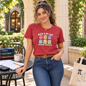 Maglietta per insegnanti di matematica - Regalo perfetto per gli amanti della matematica - Maglietta "La matematica è la mia passione"