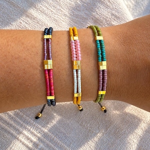 Boho Chic Handmade Bracelets Stack, Beaded Body Jewelry, Stacking bracelets, Friendship Bracelets, Women's Jewelry