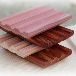 EASTERN CEDAR  - wooden soap DECK - Handcrafted Soap Holder Dish