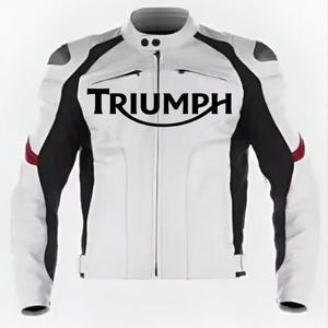 Triumph motorcycle leather jacket - Etsy 日本