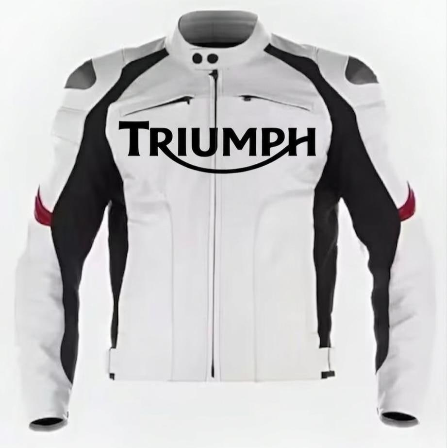 Triumph motorcycle leather jacket - Etsy 日本