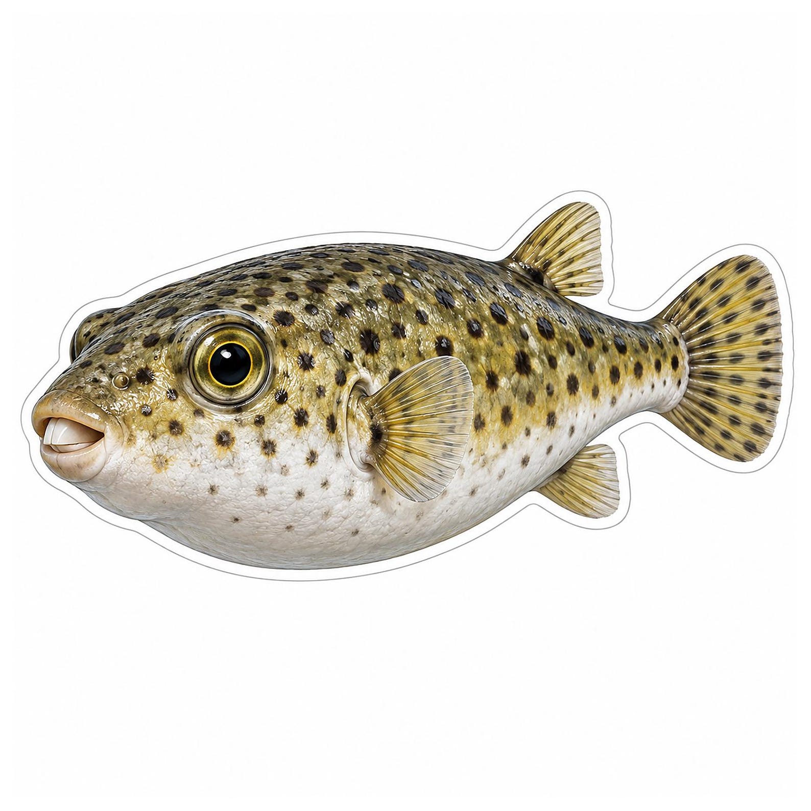 Northern Puffer Fish Art Vinyl Decal Stickers - Etsy