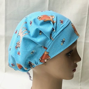 Bouffant Scrub Hat-Lady and the Tramp-USA Made-Scrub Caps-Surgical Cap-Medical Hat-Nurse-Veterinarian-Chemo-Dental