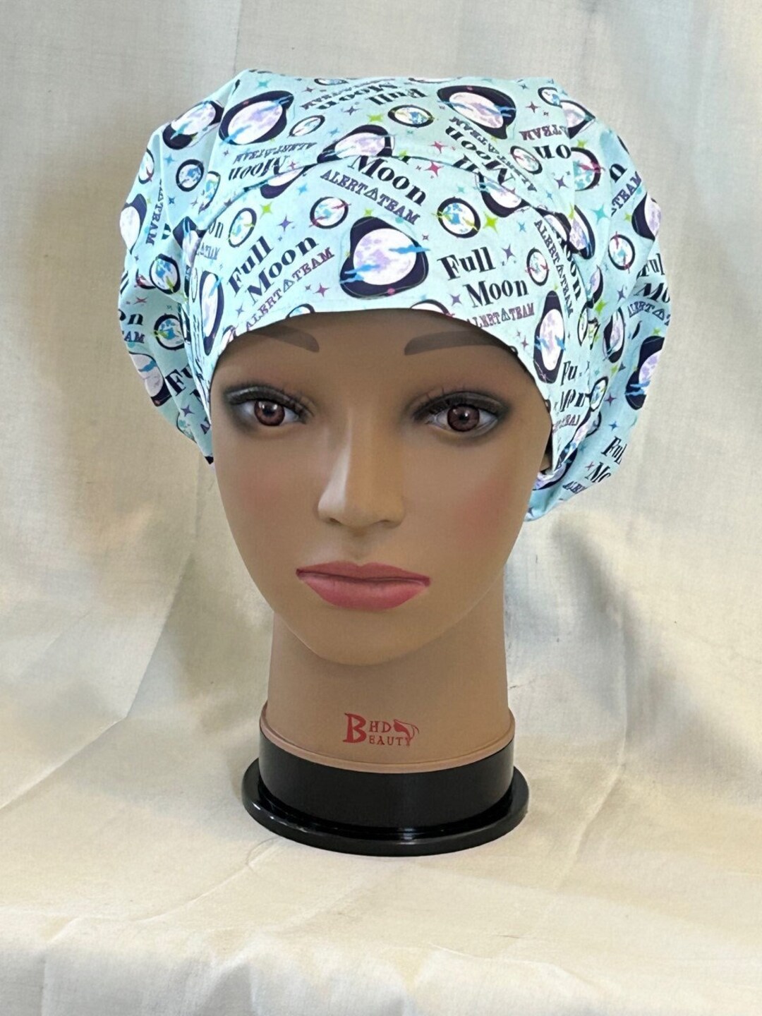 Bouffant Scrub Hatl&d Nursefull Moon Alert Teamscrub Hatsurgical Cap