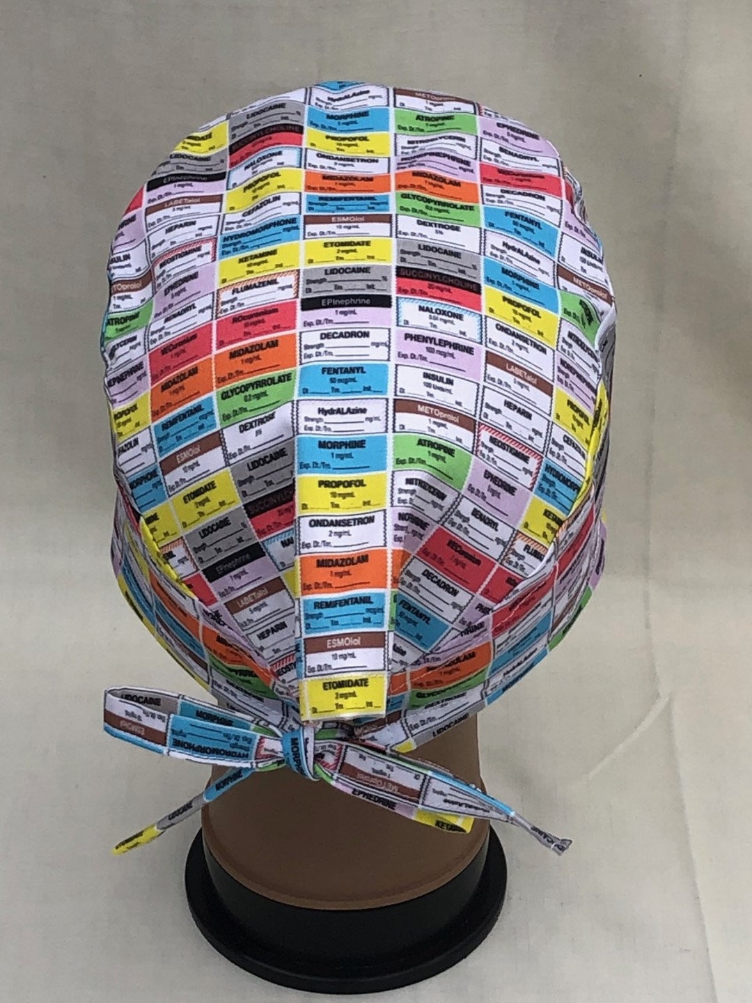 Unisex Scrub Hatanesthesia Drug Labelsregular & Euro Sizeusa Made