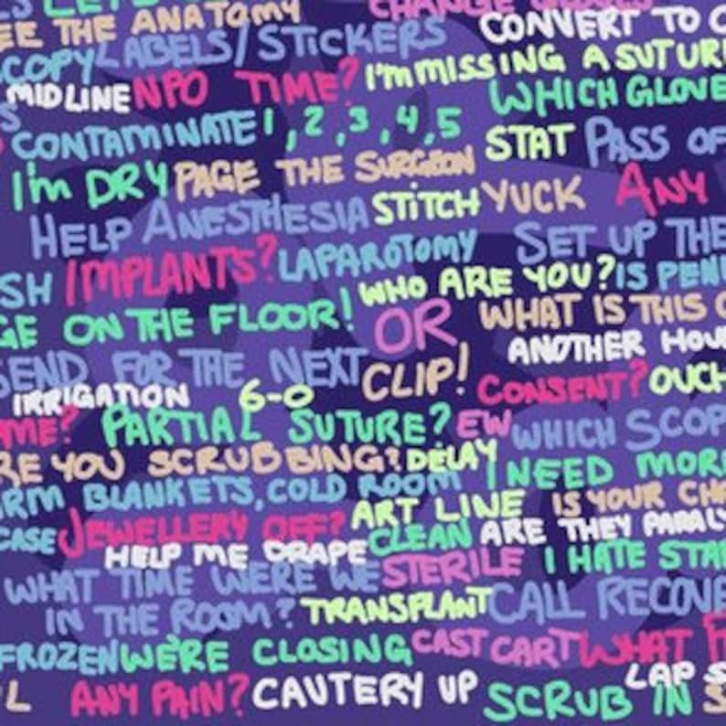 Bouffant Scrub Hat-OR Nurse Sayings-USA Made-Scrub Caps-Surgical Cap-Medical Hat-Nurse-Veterinarian-Chemo-Dental image 4