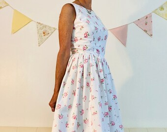 Size XS 50s Vintage Inspired Handmade Dress