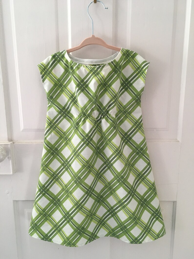 Size 3 Green Plaid Girls Toddler DressFrock