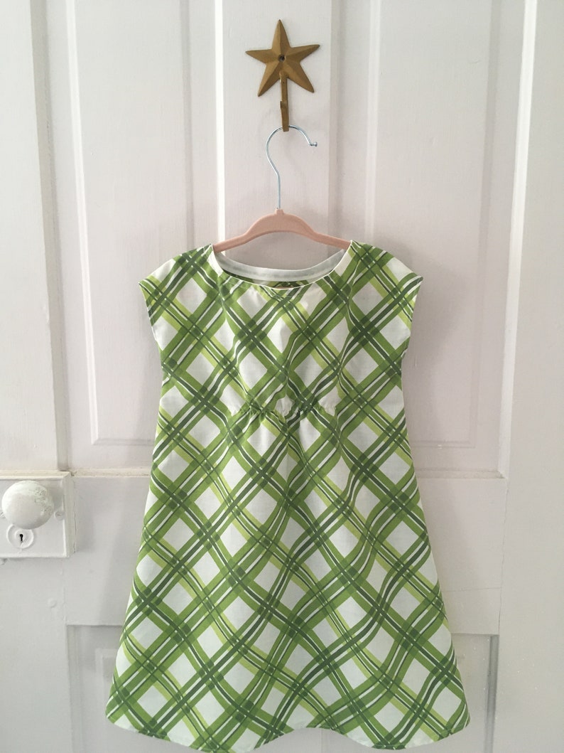 Size 3 Green Plaid Girls Toddler DressFrock