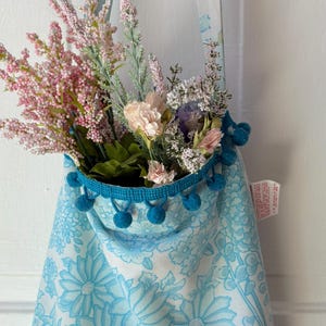 Handmade Vintage Fabric Tote Bag