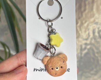Cookie bear keychain